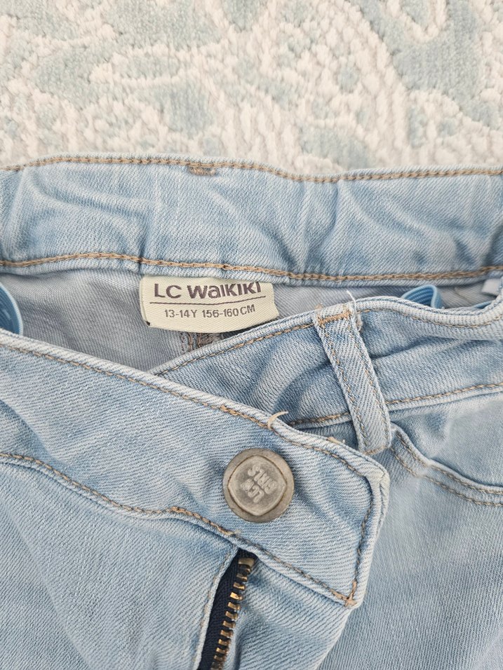 Mavi Kot Pantolon çocuk - Görsel 3