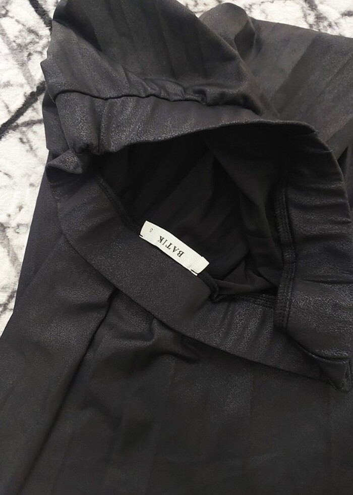 Deri görünümlü etek - Görsel 2