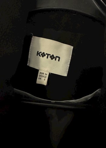 Koton Siyah Kadın Kaban