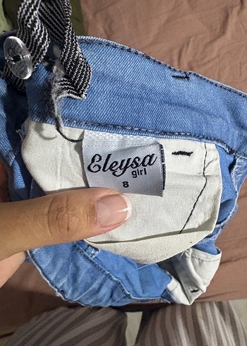 Diğer Nakışlı Düğmeli Kız Kot Pantolon