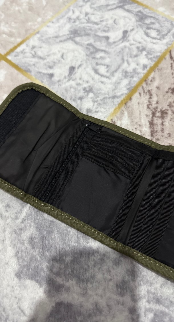 Çocuklar için Kamuflaj Desenli Khaki Cüzdan - Görsel 4