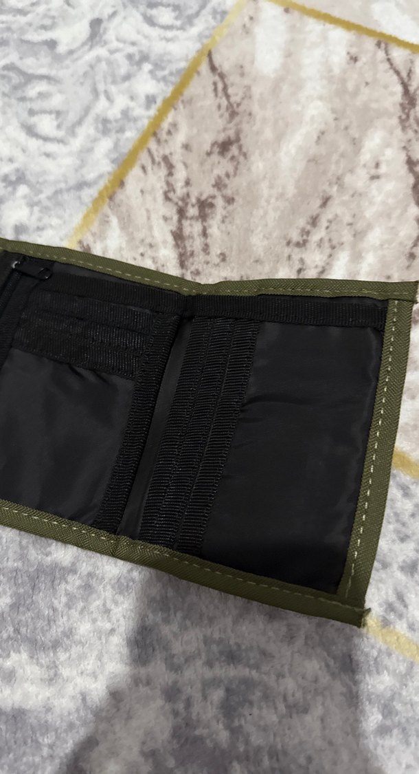 Çocuklar için Kamuflaj Desenli Khaki Cüzdan - Görsel 5