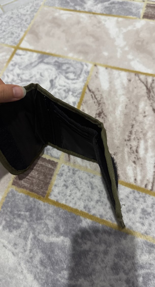 Çocuklar için Kamuflaj Desenli Khaki Cüzdan - Görsel 3