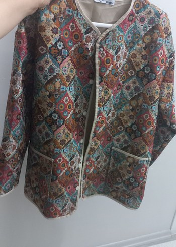 Zara Bohem Desenli Kisa Ceket