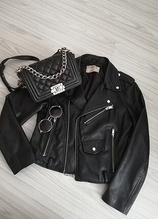 xs Beden Zara deri ceket 