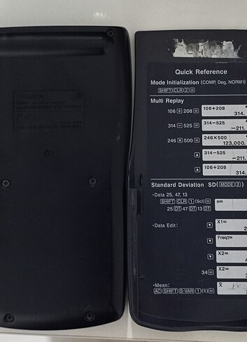  Beden Casio fonksiyonlu hesap makinesi