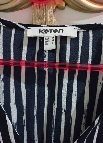 Koton Çizgili koton gömlek