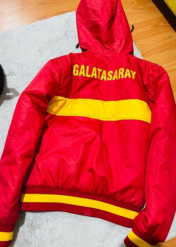 Kırmızı Sarı Fermuarlı Erkek Rüzgarlık Mont - Görsel 2