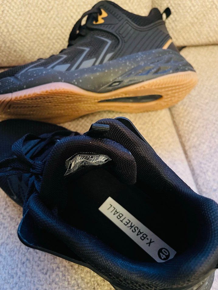 Siyah Spor Ayakkabı Velcro Detaylı basketbol - Görsel 2