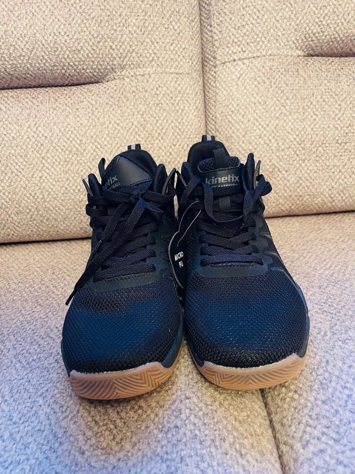 Siyah Spor Ayakkabı Velcro Detaylı basketbol - Görsel 3