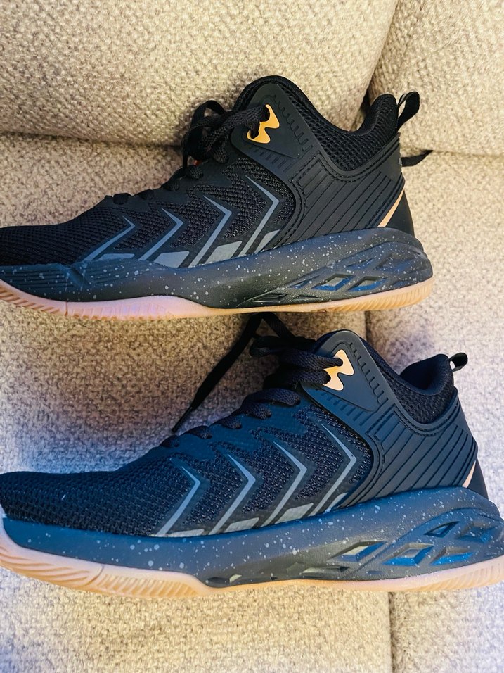 Siyah Spor Ayakkabı Velcro Detaylı basketbol - Görsel 4