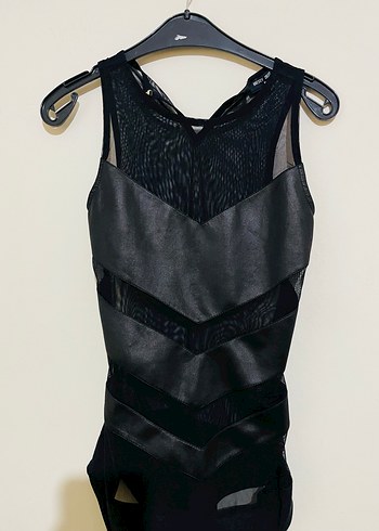 Kadın Siyah Gotik suitbody - Görsel 3