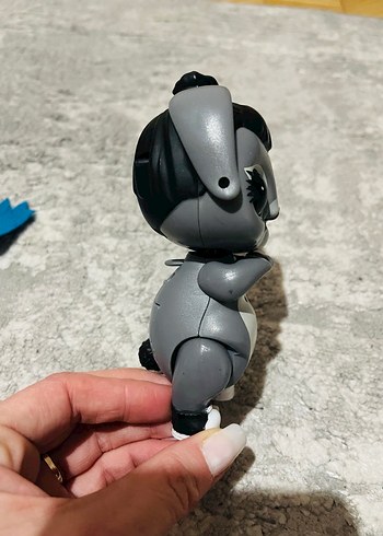 Gri Sevimli Köpek Figür Oyuncak LoL bebek - Görsel 4