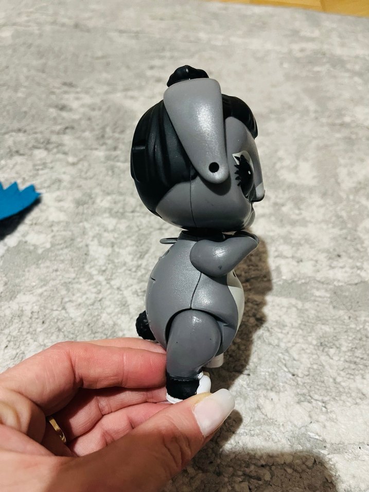 Gri Sevimli Köpek Figür Oyuncak LoL bebek - Görsel 4