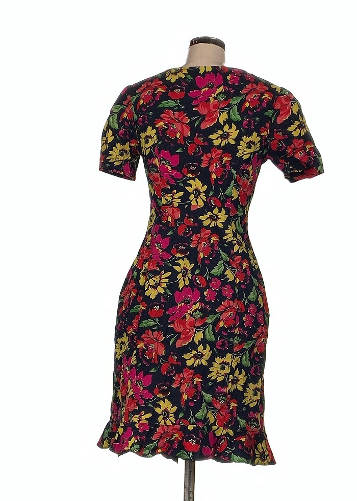 Vintage Love Kısa Elbise %70 İndirimli. - Görsel 3