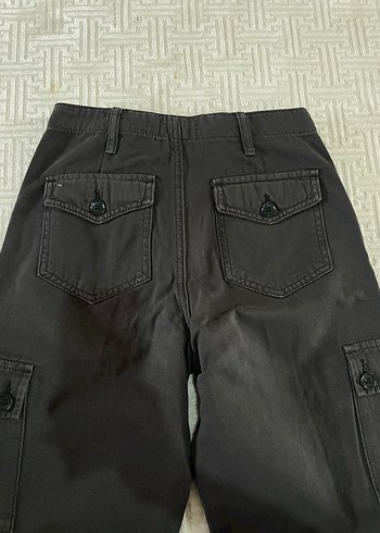 H&M Gri Regular Fit Kargo Pantolon
