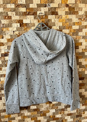 Gap Gap Gri Kapüşonlu Kız Sweatshirt