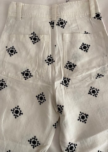 xs Beden Zara Nakışlı Bohem Kadın Pantolon