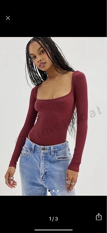 Urban Outfitters uzun kol bodysuit