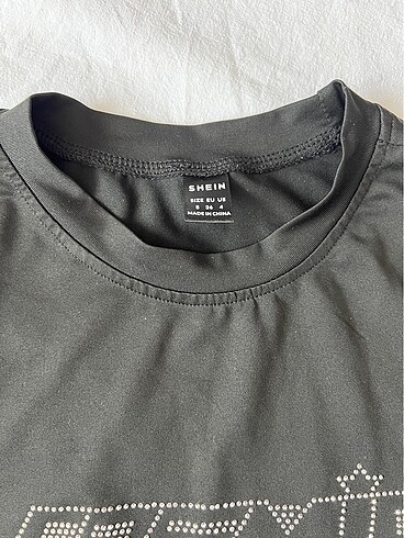 Sheinside Cosmic siyah crop