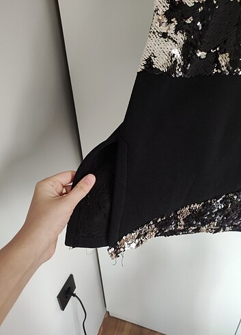 l Beden siyah Renk Siyah pullu sweatshirt