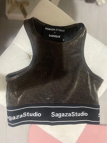 m Beden siyah Renk Sagaza crop