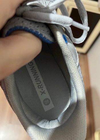 36 Beden gri Renk Kinetik Gri Spor Kadın Sneaker