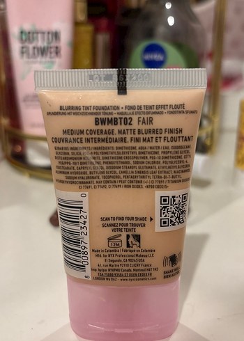 NYX Bare With Me Blur BB Krem 02 Fair - Görsel 2