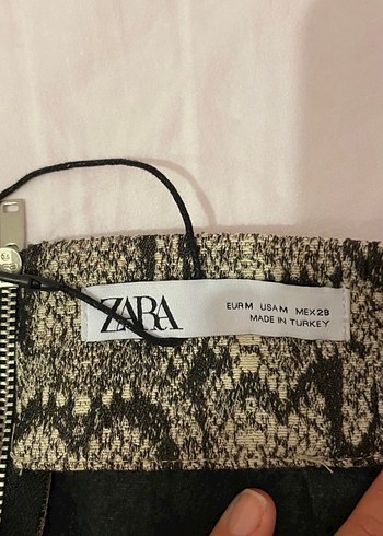 Yılan Desenli Midi ZARA Etek - Görsel 4