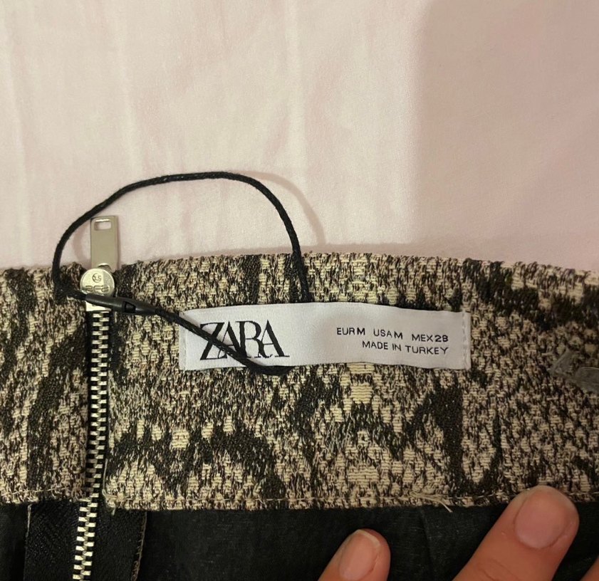 Yılan Desenli Midi ZARA Etek - Görsel 4