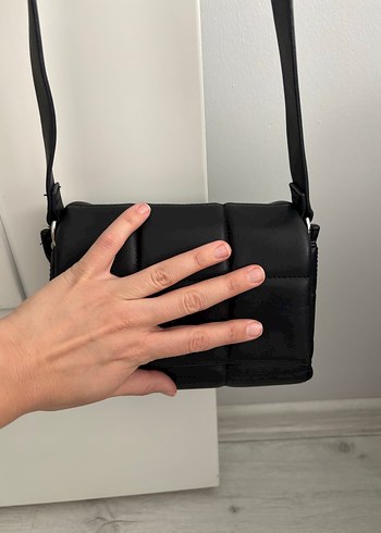 Siyah Kareli Kadın Çanta - Görsel 3