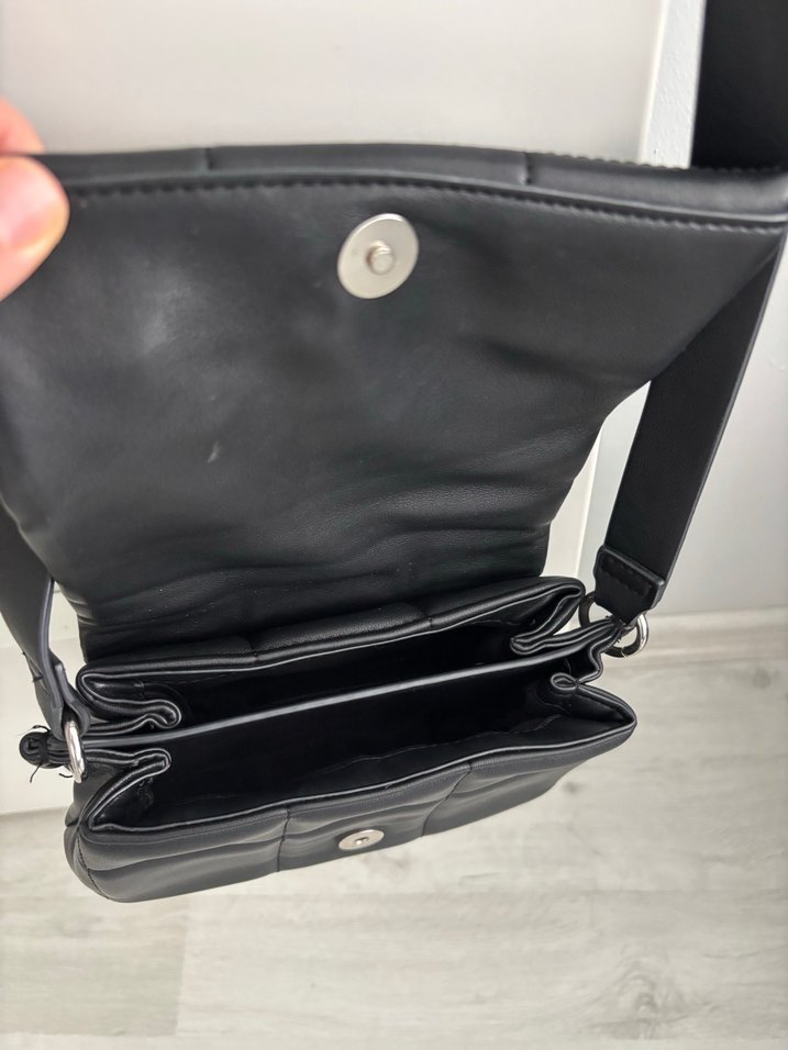 Siyah Kareli Kadın Çanta - Görsel 2