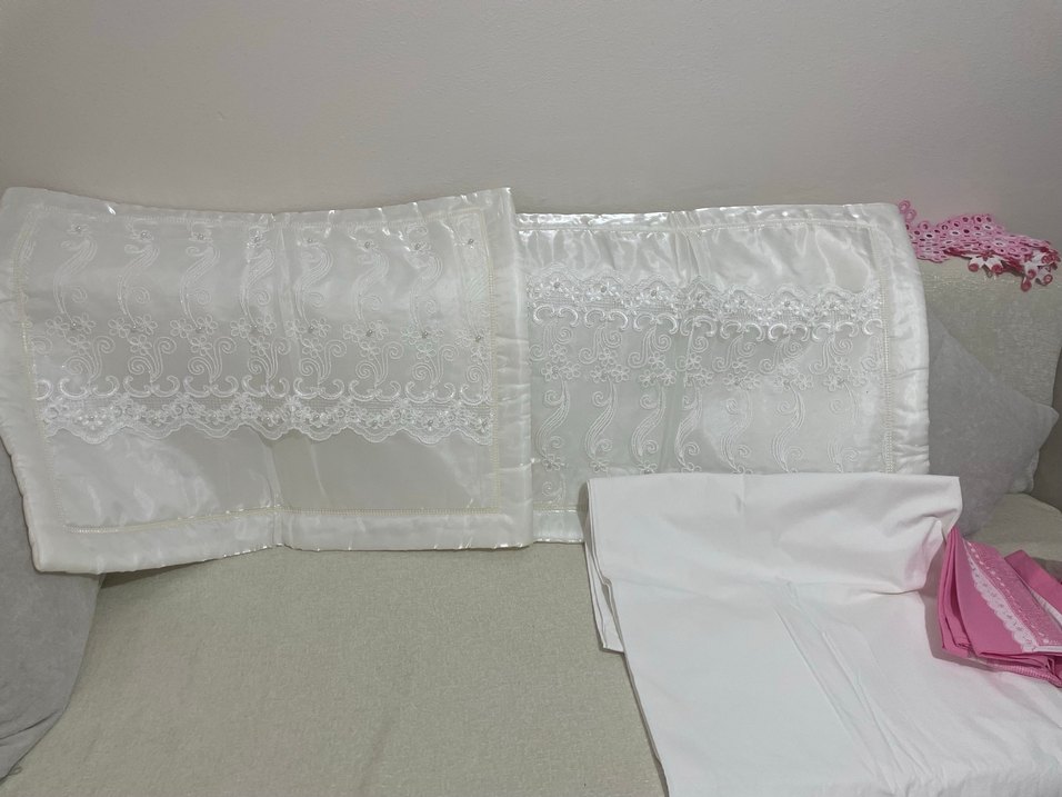 İşlemeli yatak örtüsü - Görsel 4