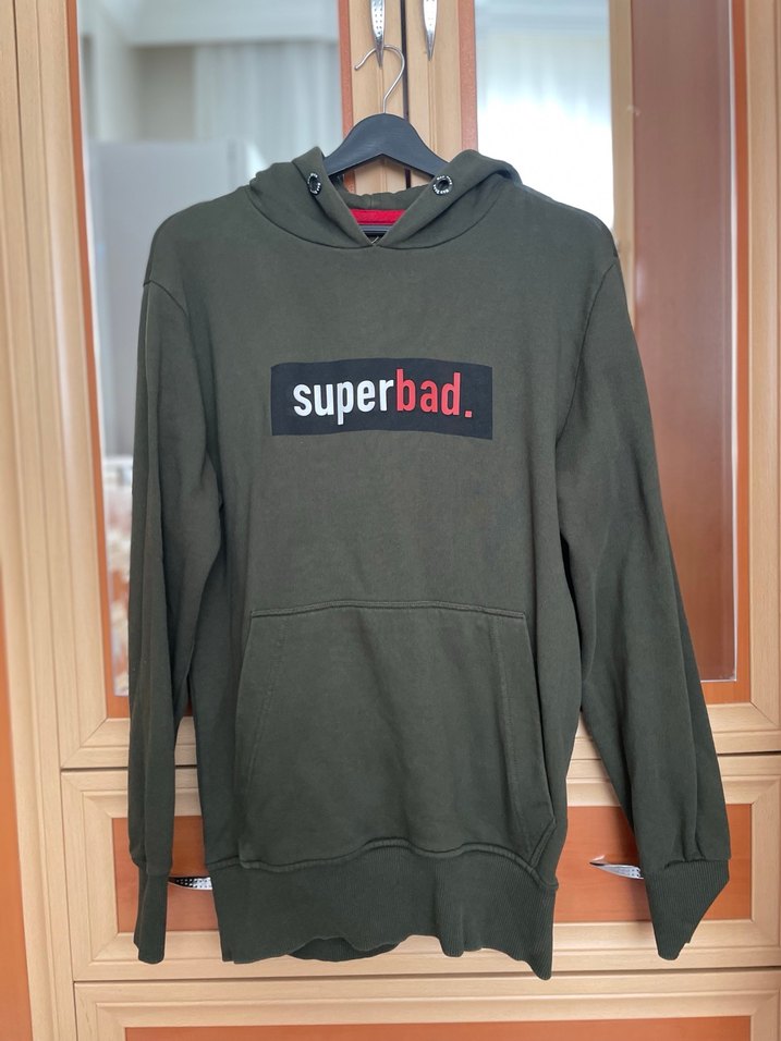 Erkek Kapüşonlu Sweatshirt Superbad Baskılı - Görsel 4