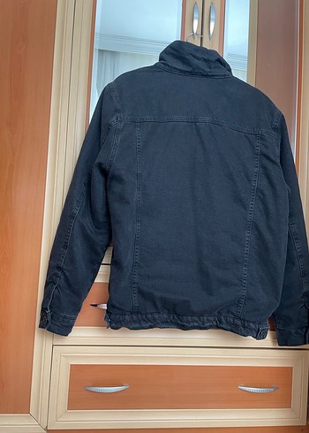 Düğmeli Siyah Denim Erkek  Ceket - Görsel 18