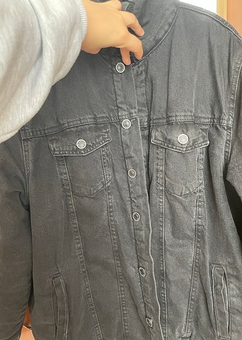 Düğmeli Siyah Denim Erkek  Ceket - Görsel 13