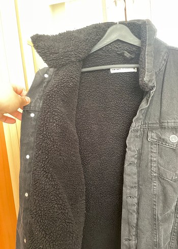 Düğmeli Siyah Denim Erkek  Ceket - Görsel 10