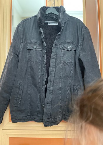 Düğmeli Siyah Denim Erkek  Ceket - Görsel 4