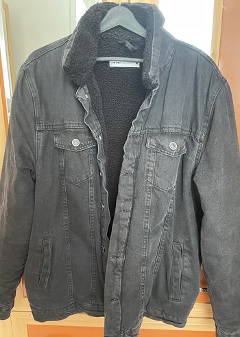 Düğmeli Siyah Denim Erkek  Ceket - Görsel 12