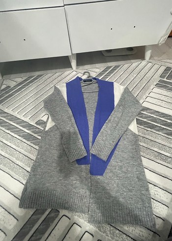 Gri Triko Midi Kadın Hırka - Görsel 2