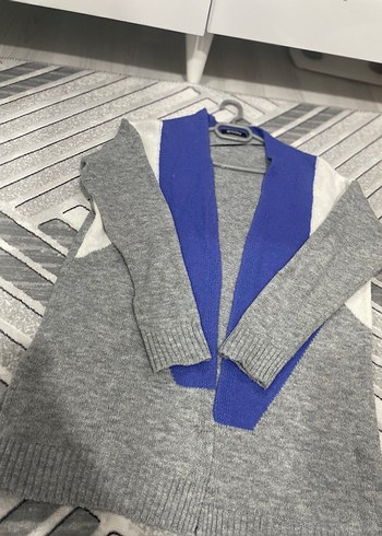 Gri Triko Midi Kadın Hırka - Görsel 7