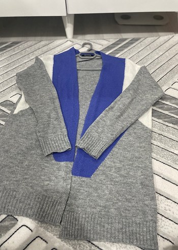 Gri Triko Midi Kadın Hırka - Görsel 6