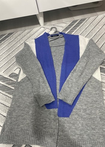 Gri Triko Midi Kadın Hırka - Görsel 8