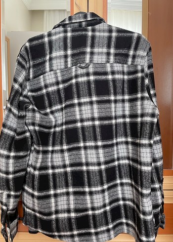 Gri Ekoseli Düğmeli Erkek Gömlek - Görsel 10