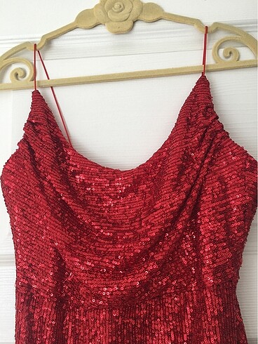 Kırmızı paletli abiye - Görsel 6