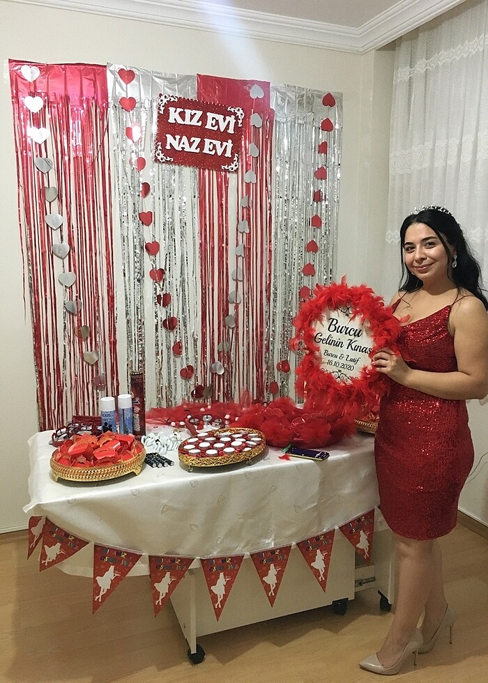 Kırmızı paletli abiye - Görsel 4