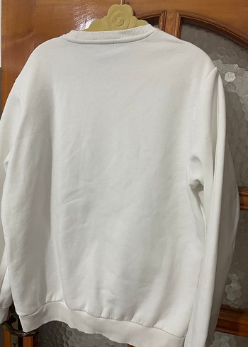 AVVA Beyaz  Bisiklet Yaka Sweatshirt - Görsel 11