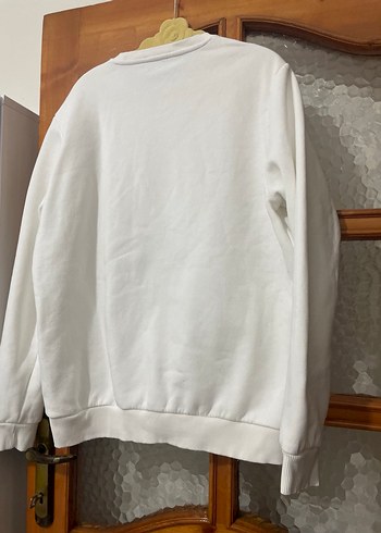 AVVA Beyaz  Bisiklet Yaka Sweatshirt - Görsel 9