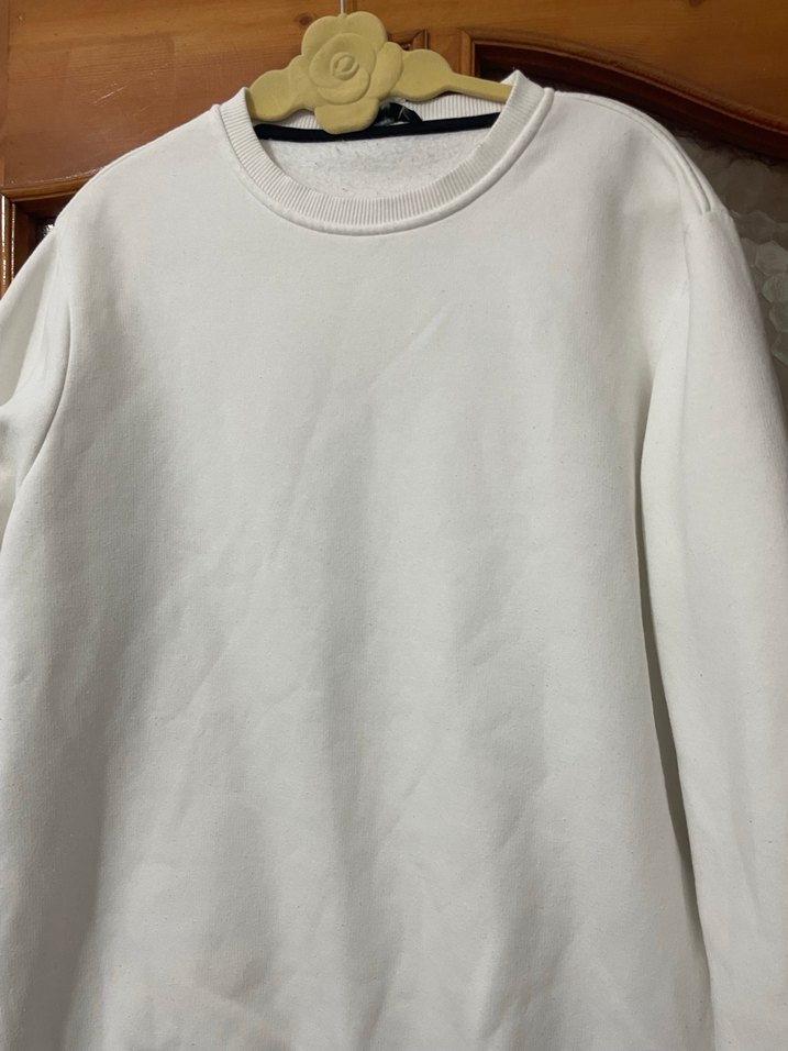 AVVA Beyaz  Bisiklet Yaka Sweatshirt - Görsel 5