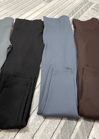 Kadın Kahverengi Pilili Normal Boy Tayt - Görsel 10